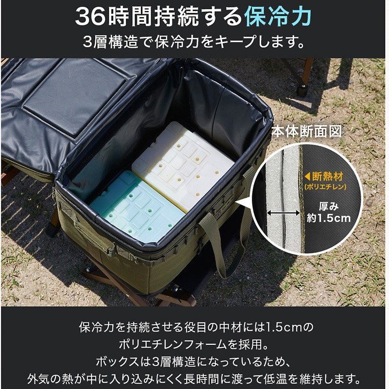 WAQ保温袋野餐户外软器箱冷却器包冰块冰包便携大容量露营保温箱