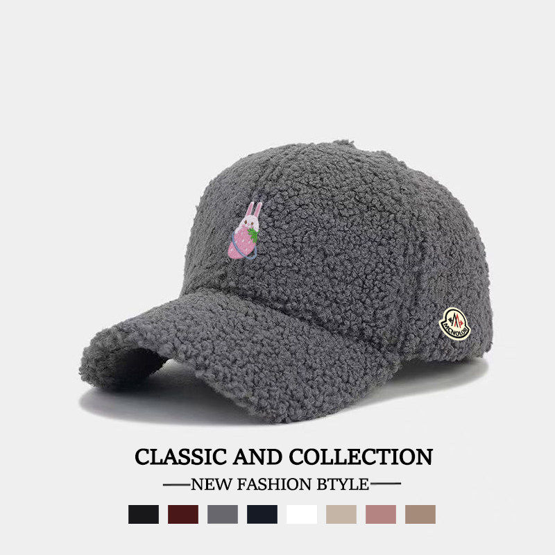 【特价秒杀】蒙口钢琴羊羔毛棒球帽男女款保暖百搭鸭舌帽毛绒帽子,淘宝优惠券,粉丝福利购,淘宝优惠卷