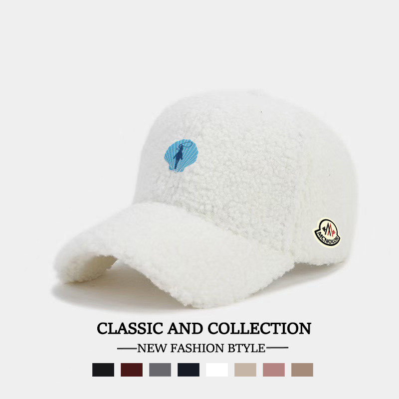 【特价秒杀】蒙口钢琴羊羔毛棒球帽男女同款秋冬保暖鸭舌帽显脸小,淘宝优惠券,粉丝福利购,淘宝优惠卷