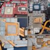 Laptop memory cooling gel inductor power supply gel