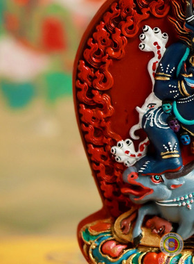 全手绘宗喀巴大威德陶制擦擦