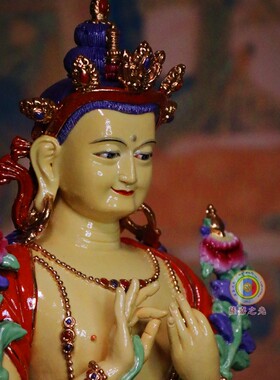 萨迦之光瓷平安国风佛堂手工摆件