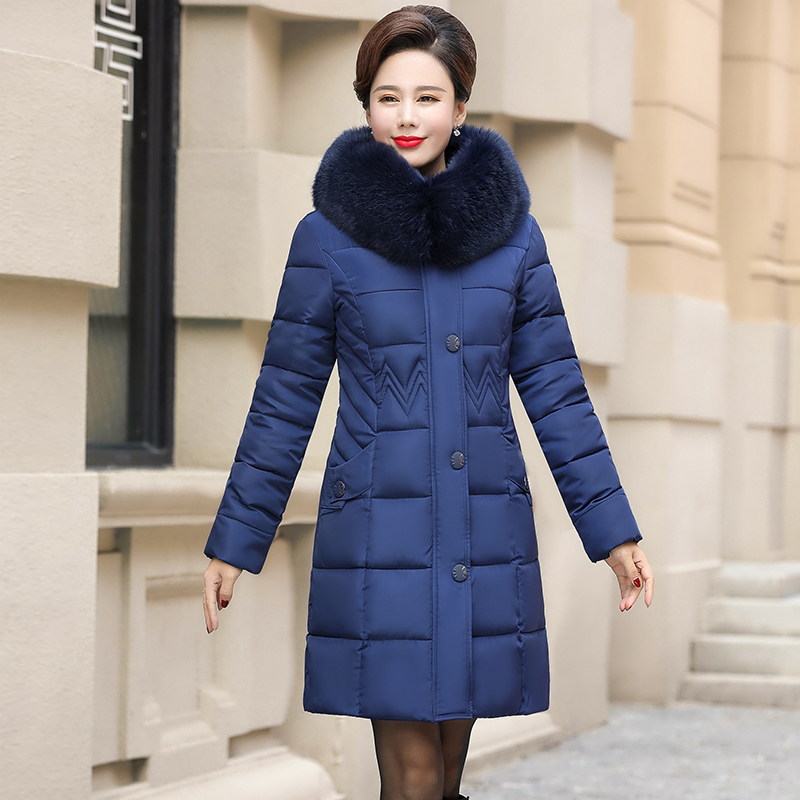岁妈妈装冬季外套 50 40 中老年棉衣女中长款新款韩版羽绒棉服加厚 岁妈妈装冬季外套 50 40 中老年棉衣女中长款新款韩版羽绒棉服加厚
