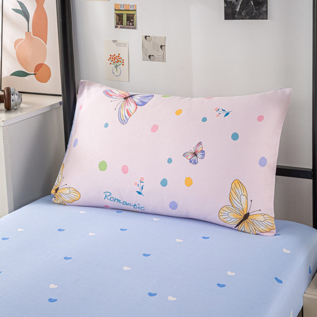 13070 Student dormitory three-piece single bed sheet quilt cover pure cotton six-piece student bedding 0.9