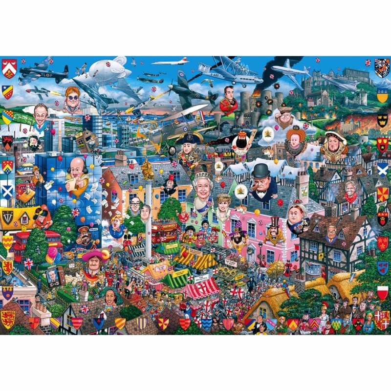 Gibsons British Imported Jigsaw Puzzle 1000 Pieces I Love Series Adult Decompression Large Educational Toy Gift