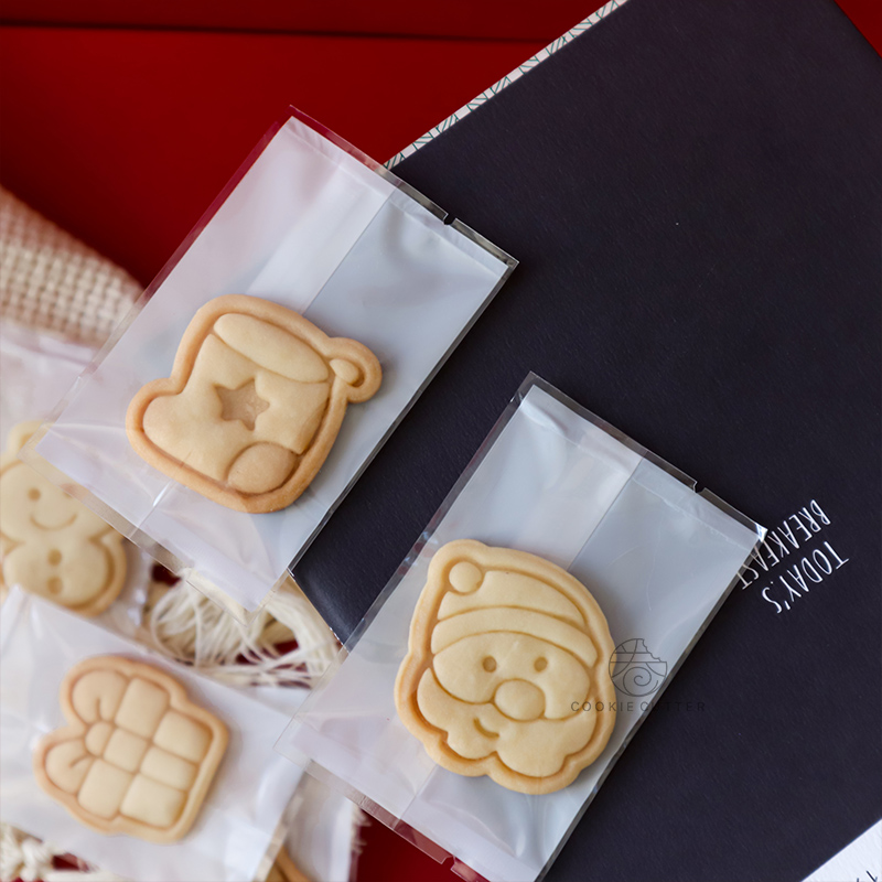 卷卷推荐韩式出色半透明白底机封袋 纯色经典曲奇饼干零食包装袋 - 图1