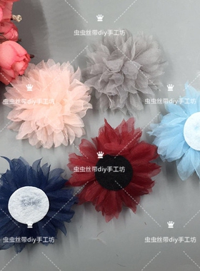 diy半成品花朵手工发夹