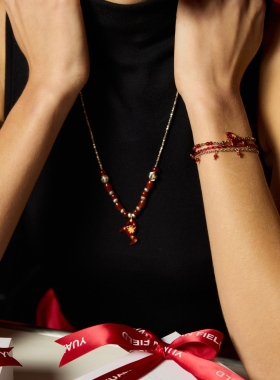 胡可的买手店 Yuan Field 驰光岁语系列 星光小马项链&耳钉