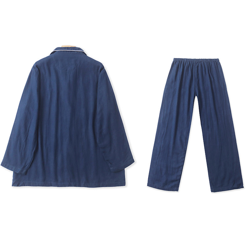 KK8147时尚男士家居服套装新款翻领拼色长袖睡衣松紧腰直筒睡裤,淘宝优惠券,粉丝福利购,淘宝优惠卷