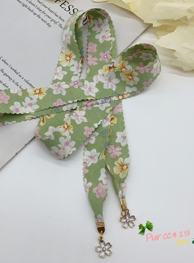 日系和风樱花吊坠腰带绳百搭女瘦腰绑带服装配饰系蝴蝶结腰部装饰