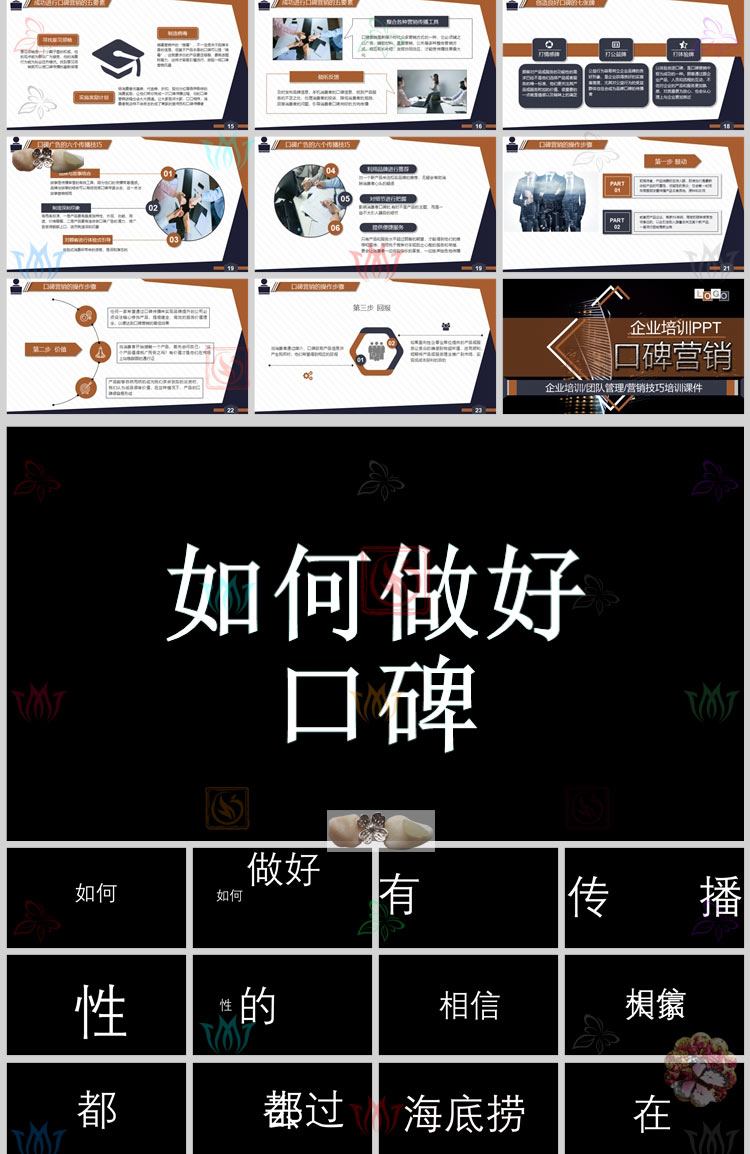 企业文化口碑营销技巧培训课件PPT模板快闪病毒式营销售品牌力wps - 图0