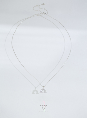 弥音原作幸运小彩虹S925银项链