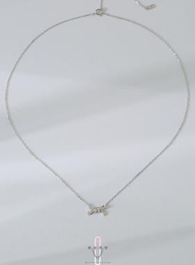 甜蜜丝语女生礼物蝴蝶结S925纯银