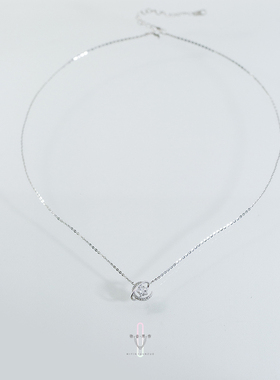 弥音原作星月相拥S925纯银项链礼