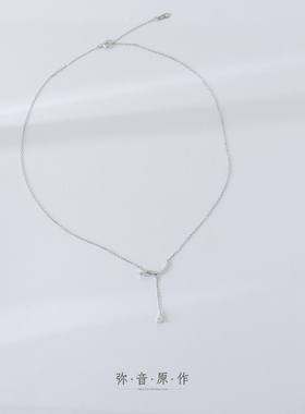 精致S925纯银十字链女挂坠锁骨链