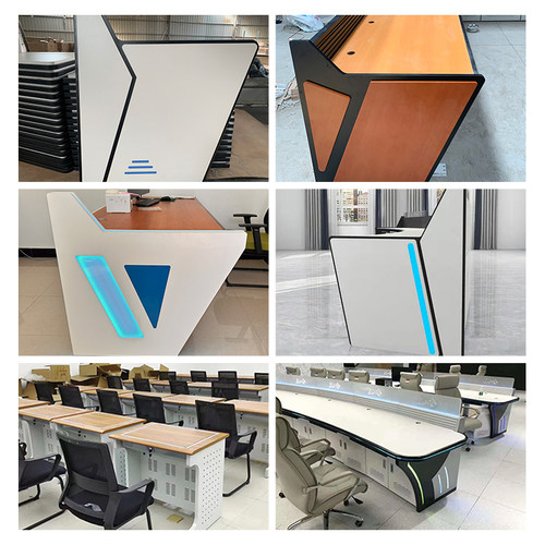 定制密度颗粒多层板材鸭嘴边大芯板阻燃办公电脑免漆防火桌面家具 - 图2