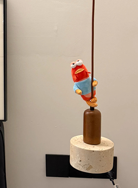 吊灯装饰玩偶挂件比奇堡居民玩偶卧室客厅吊灯挂件创意床头灯遮丑