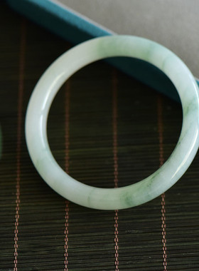 【翡翠平替】冰种天山翠手镯