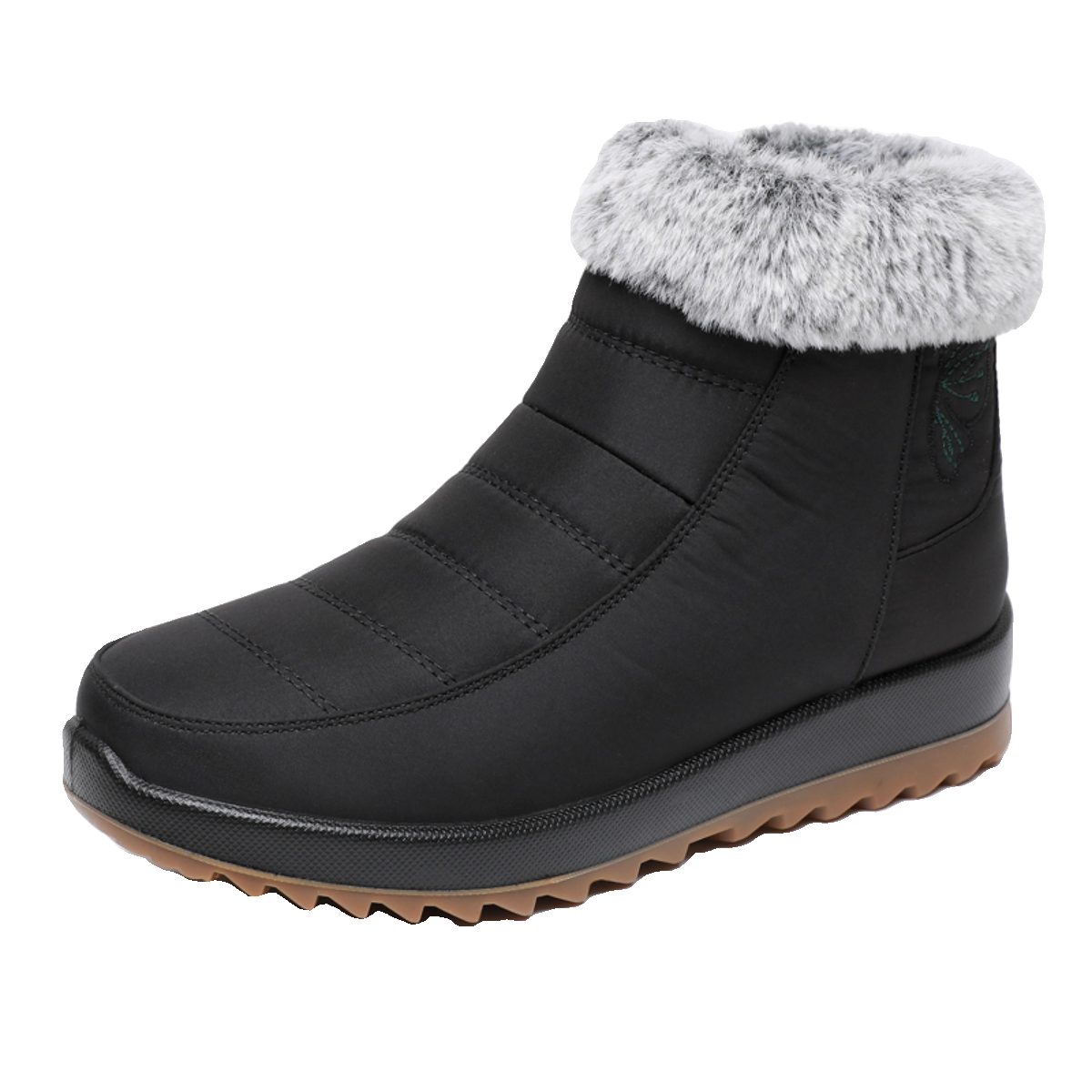 冬雪地靴女加绒加厚防滑保暖防水中老年棉鞋妈妈靴子短靴防寒软底 - 图3