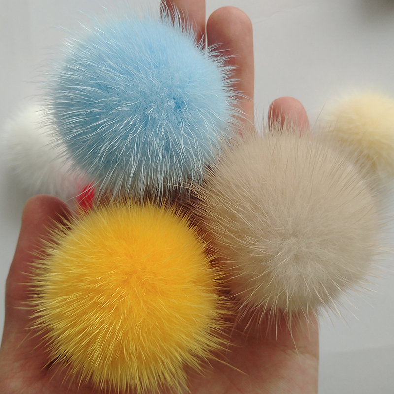 水貂毛绒球diy材料服装鞋帽配件儿童饰品手工制作发饰5cm毛球配饰,淘宝优惠券,粉丝福利购,淘宝优惠卷