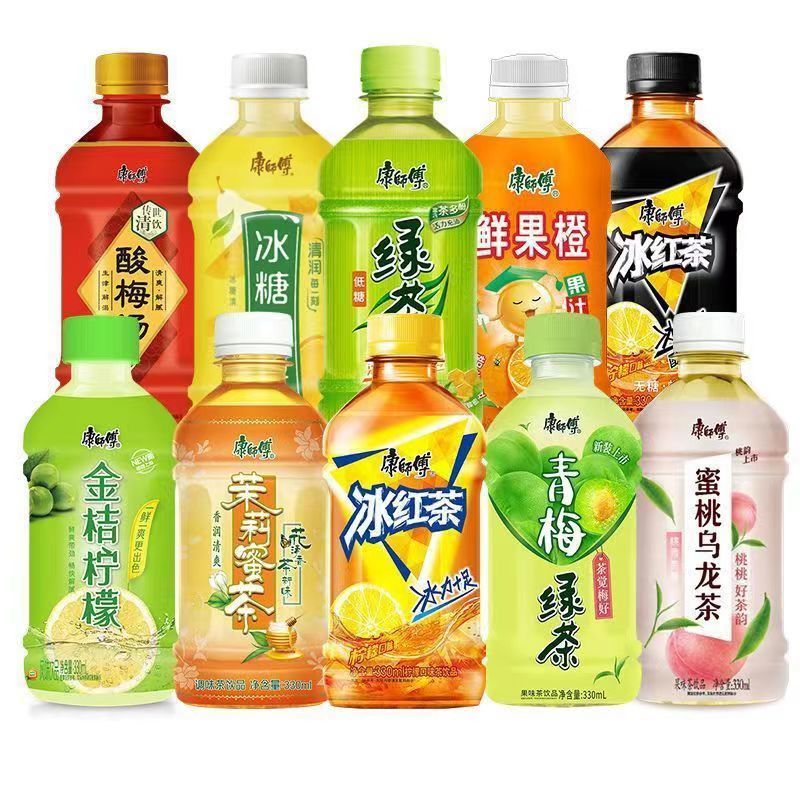 康师傅冰红茶330ml*12瓶蜂蜜绿茶蜜桃乌龙橙汁酸梅汤居家饮料饮品 - 图3