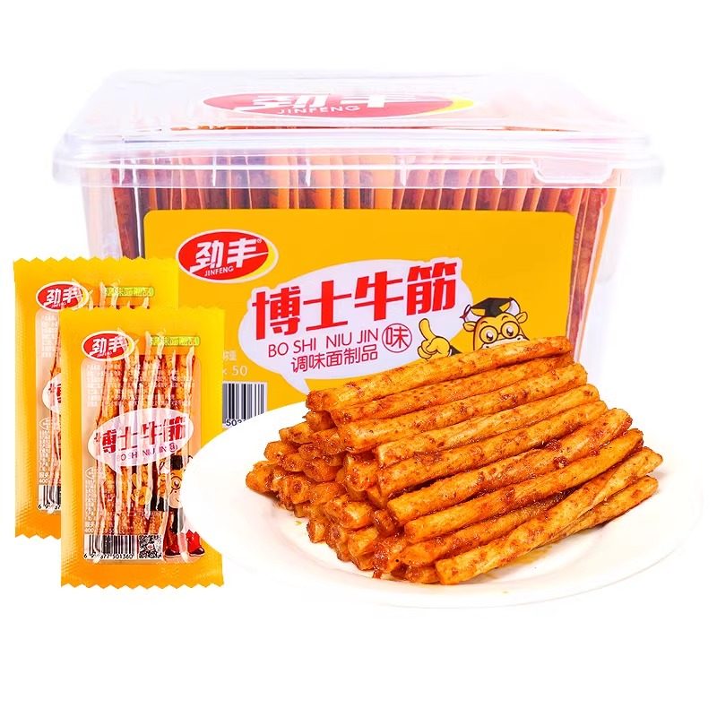 劲丰博士牛筋辣条儿时怀旧面筋双仔素牛筋豆筋小零食休闲食品小,淘宝优惠券,粉丝福利购,淘宝优惠卷