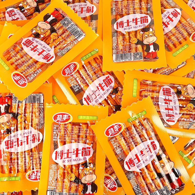 劲丰博士牛筋辣条儿时怀旧面筋双仔素牛筋豆筋小零食休闲食品小,淘宝优惠券,粉丝福利购,淘宝优惠卷