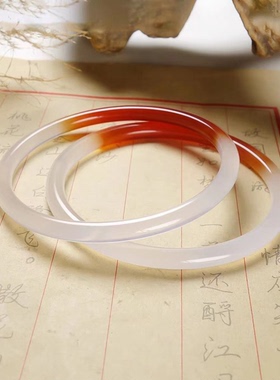 鸿运气质镯子粉色手多样性少女时尚当头发美人镯玉髓女温柔古风女