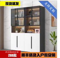 Glass door Handheld display cabinet light extravaganza Wall Storage Bookcase Floor Bookcase Dust Disposal Cabinet Extremely Simple Cabinet