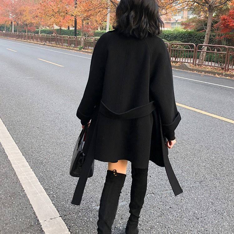 双面羊绒大衣中长款2025秋冬新款修身显瘦赫本风羊毛外套女装批发,淘宝优惠券,粉丝福利购,淘宝优惠卷