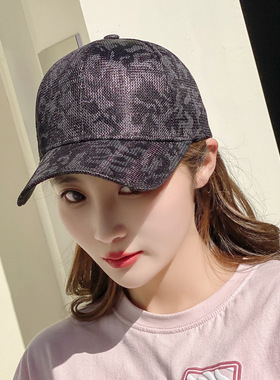 帽子女韩版潮炫彩透气春夏
