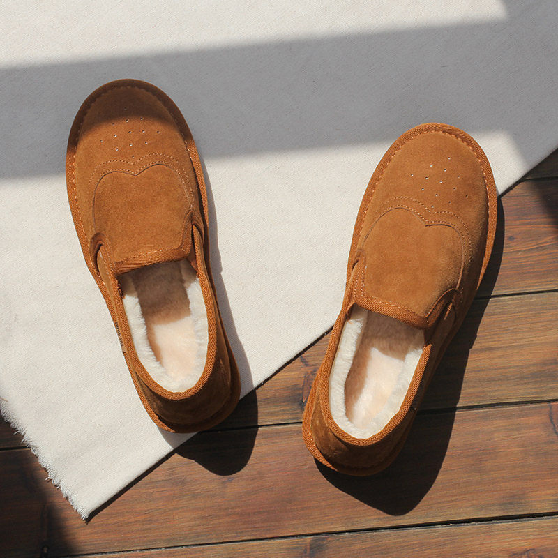 雪地靴女2025冬季新款平底保暖加厚短靴一脚蹬懒人棉鞋面包鞋韩版,淘宝优惠券,粉丝福利购,淘宝优惠卷