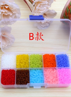 diy盒装十字绣项链散珠