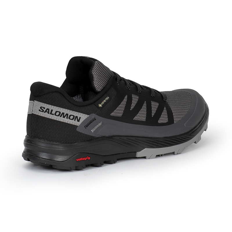 Salomon萨洛蒙女款户外登山低帮防水徒步鞋OUTRISE GTX - 图1