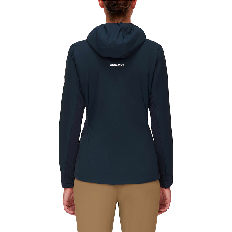 MAMMUT猛犸象 Rime Light女轻薄抓绒连帽棉服透气防风滑雪中层衣 - 图3