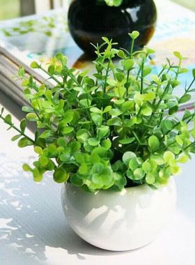 假花植物仿真花绿植客厅酒店摆设餐桌面塑料花装饰花艺盆栽小摆件