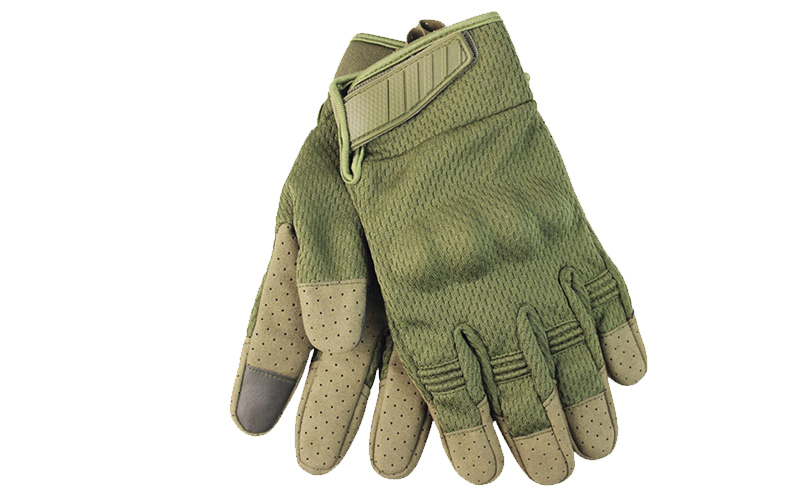 军绿色作战手套 OD色全指软内衬战术手套 户外运动骑行防护手套 - 图3
