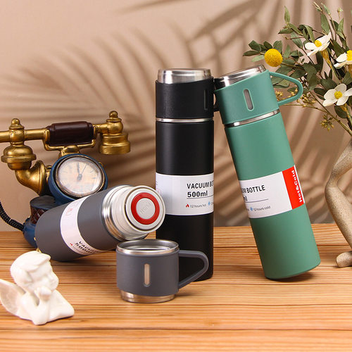 Hot Water Bottle500ML Stainless Steel Vacuum Flask Gift Set - 图2