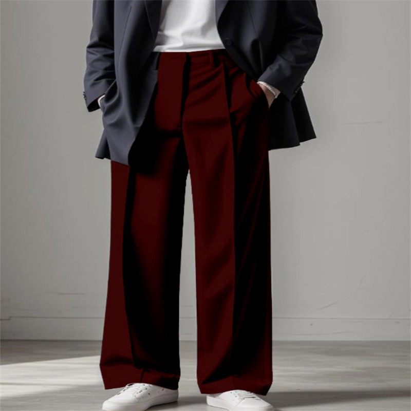 男士正装时尚街头高品质阔腿中腰垂感西装裤,淘宝优惠券,粉丝福利购,淘宝优惠卷