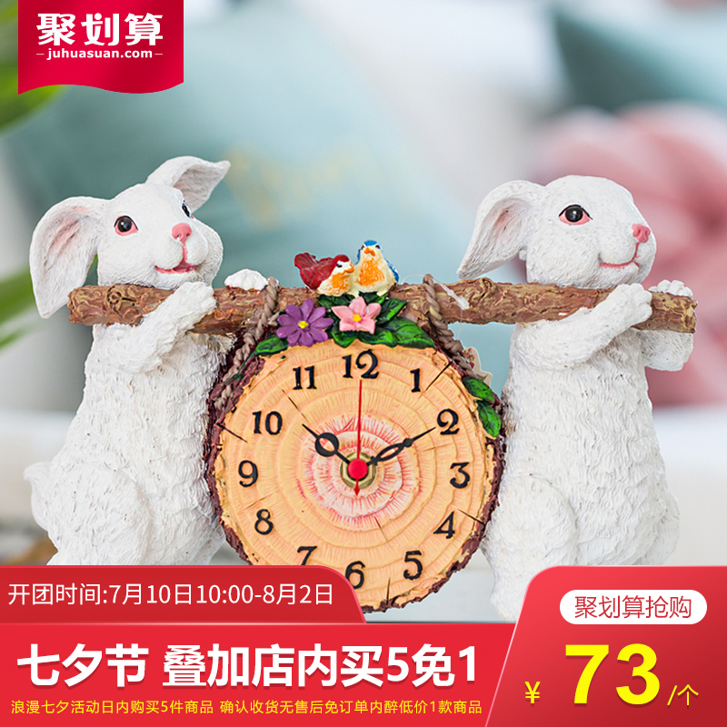 鐘錶擺件小座鐘歐式床頭坐鐘時尚創意時鐘客廳臥室檯鐘靜音臺式