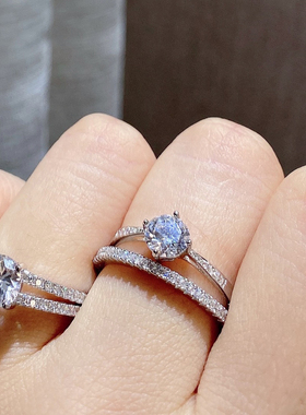 925纯银1克拉大号胖妹组合大码