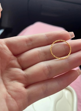 弱水大码女钛钢古法戒指大号