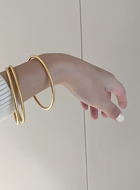 特大号古法手镯女钛钢大码胖妹