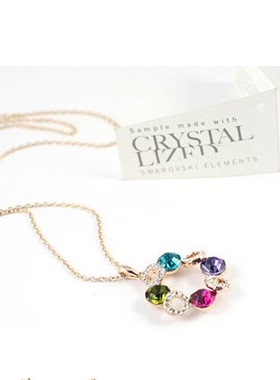 韩版时尚风满钻水晶短款锁骨链