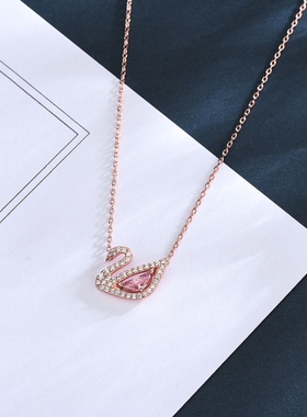 纯银小红书浪漫迷人风天鹅锁骨链