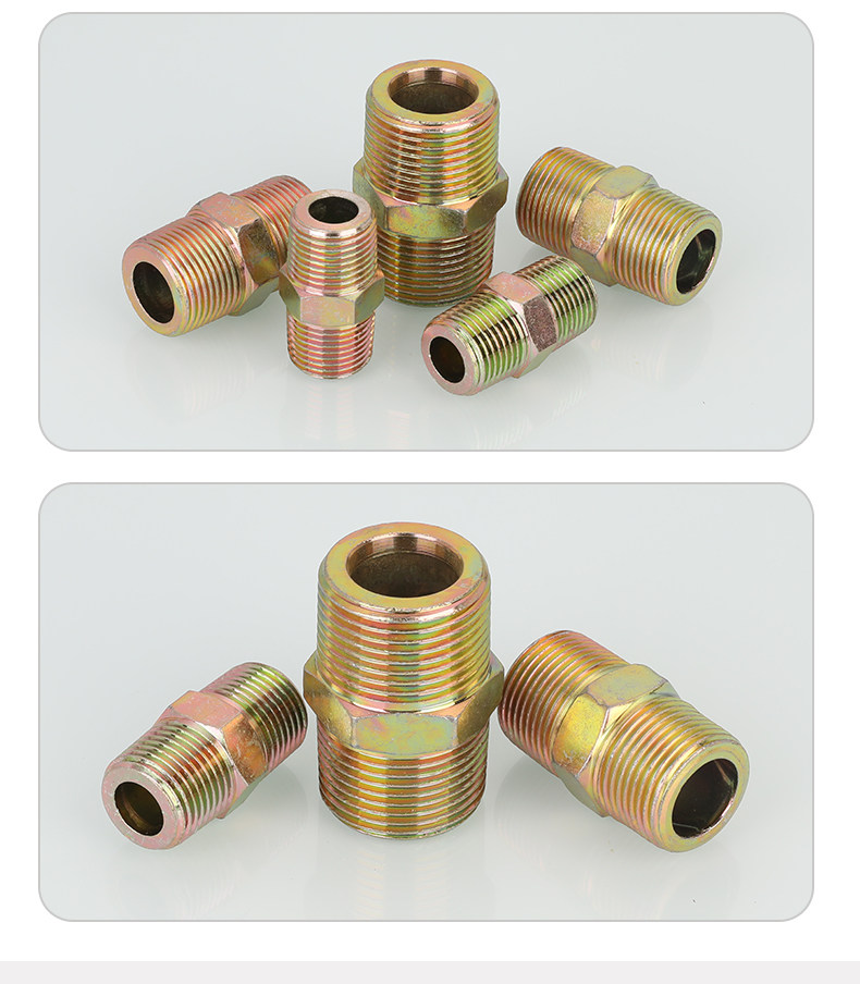 液压高压油管接头英制锥螺纹过渡对丝直通4分6分1寸A型口平口,淘宝优惠券,粉丝福利购,淘宝优惠卷