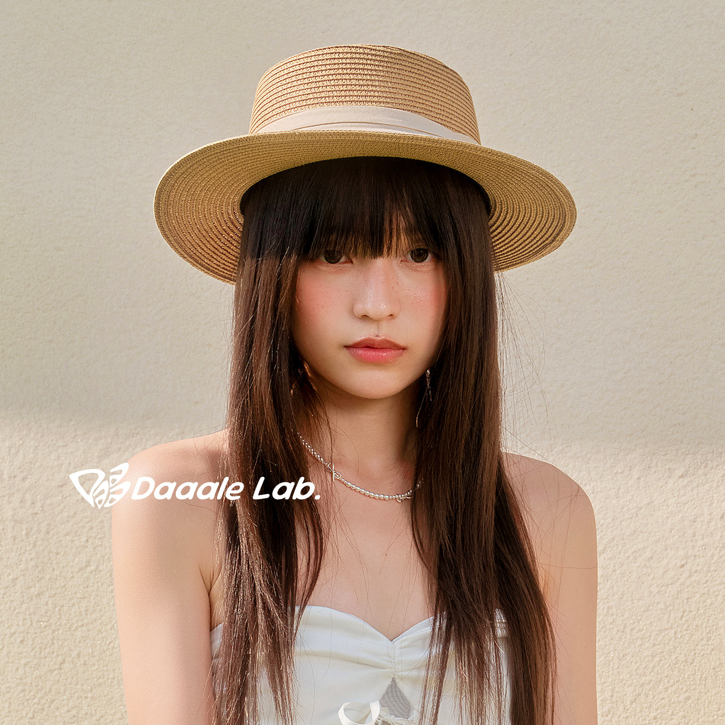 Daaaleˇ赫本的法式优雅 cleanfit南法老钱风平顶小礼帽波嘻草帽