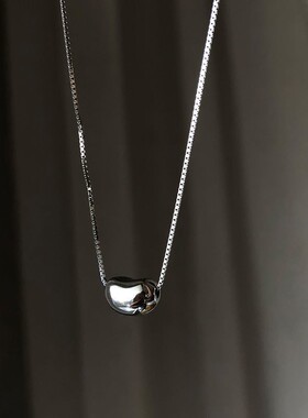 跨境热卖项链女幸运豆豆相思豆锁骨链小众冷淡风简约个性百搭