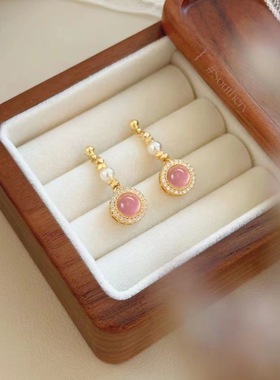 小红薯爆款粉玉髓施家珍珠气质精致手链项链戒指手串送女友送