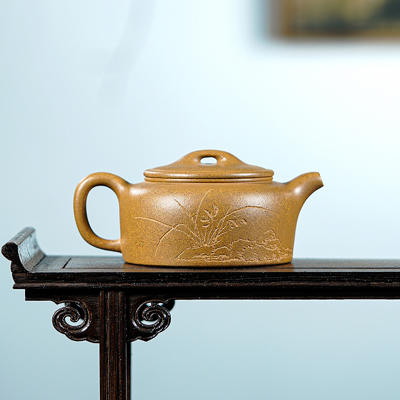 名壶秋月宜兴紫砂壶原矿段泥井栏名家高工全手工功夫茶具泡茶壶 - 图3